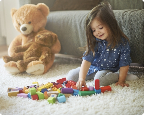 Child with Teddy bar