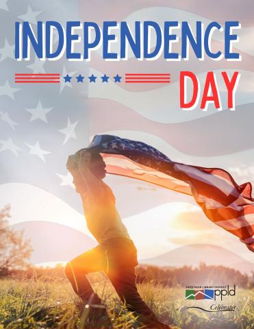 Independence Day Graphic with Flag