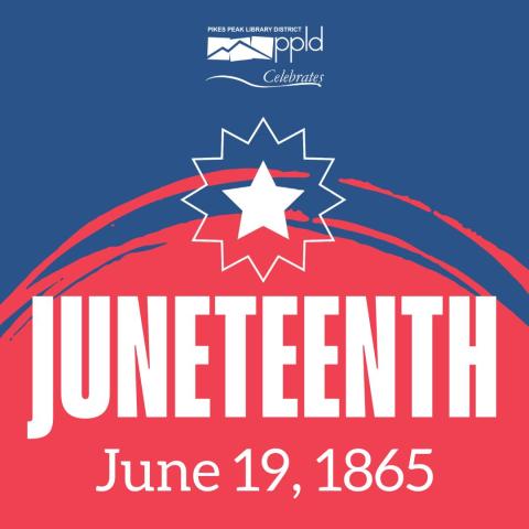 Promotional Graphic for Juneteenth with the date "June 19, 1865"