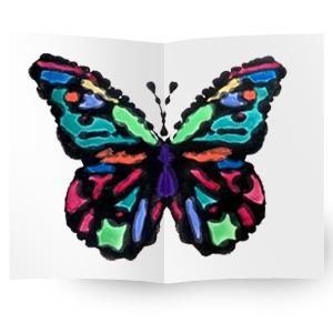 Kids Make: Black Glue Butterflies