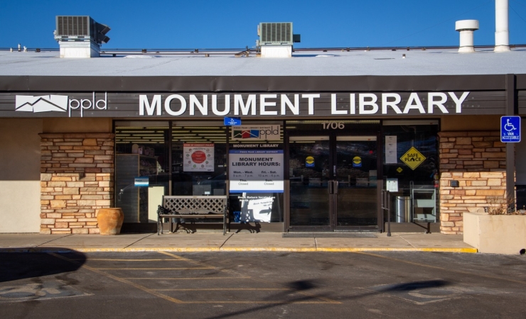 Monument Library Front Entrance